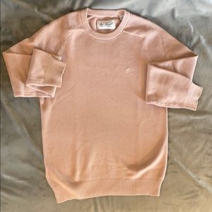 Original Penguin Dusty Pink Honeycomb Knit Sweater